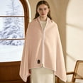 thumbnail image 3 of Hearth & Gear Heated Shawl USB Powered Fast Heating Blanket Cape Washable Heating Wrap For Small Exercise Bike Cardio Clear Work Out Items Exercise Bars for Workout Leg Pro Foot Pedals for Exercise, 3 of 5