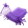 thumbnail image 4 of Bolsa de regalo de malla fina de boda de 100 piezas, bolsa de hilo de diseño con cordón, bolsa de regalo de caramelo de Color sólido para fiestas sidaley HA6201-00B×10, 4 of 7