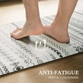 thumbnail image 5 of Boho Kitchen Mats for Floor, Anti Fatigue Mats for Kitchen Floor, Doormat Non-Slip Kitchen Floor Mats, Stain Resistant Mats for Home, Office, Sink, Laundry- 28" L x 17.3" W x 0.5" Th Boho White, 5 of 8