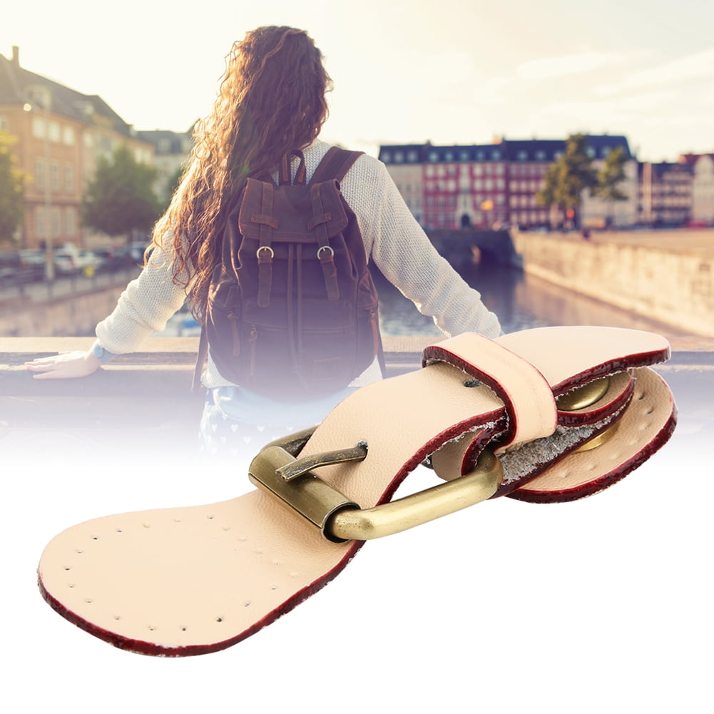 Boîte à Boucle De Valise En Cuir De Couleur Bronze, Serrure En Métal