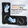 thumbnail image 3 of Samsung Galaxy Z Flip Series | Rotating Magnetic Ring Carbon Fiber Mobile Phone,iPhone 15 Pro Max, 3 of 7