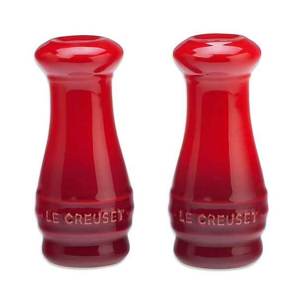 Le Creuset Salt and Pepper Shakers in Cherry