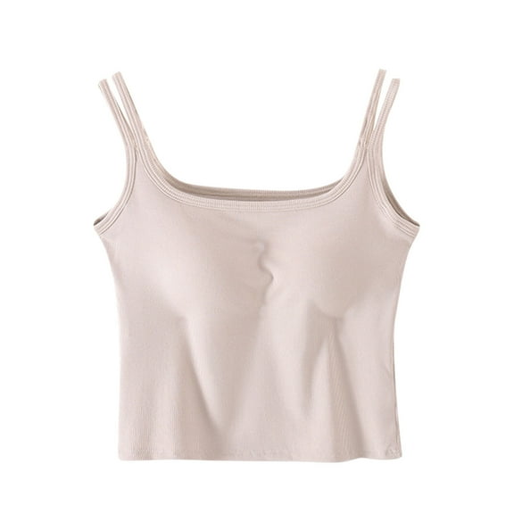 Uaswgudfs Women's Summer Boat Neck Slim Fit Sleep Spaghetti Strap Tank Top | Soft Contour Pajama Tee for Ladies | Breathable Cropped Pjs 2025