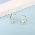 thumbnail image 4 of Aretes Mujer Cobre - Joyería Para Mujer - Aretes de Gato Con Baño de Rodio y Oro 18K - Aretes de mujer - Incluye Caja para Regalo GOLD SHIELD Joyeria plata 925 / Aretes gato plata 925 o cobre / Pequeños y delicados, 4 of 5
