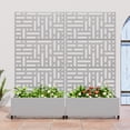 thumbnail image 2 of MAYEERTY 72×35 Iron Gray Rectangular Planter with Climbing Frame, 2 of 5