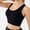 585#Black, variant on Womens Plus Size Fitness Bra Cross Back Design Yoga Running Supportive Comfortable Slim Fit Workout Top Breathable for Active Women