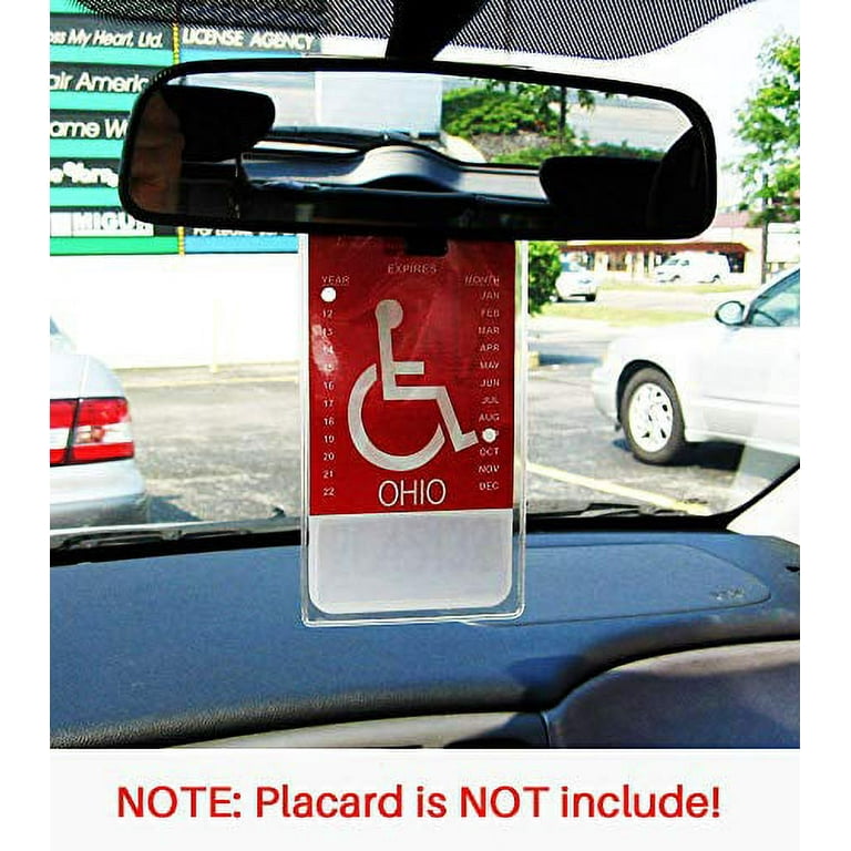 2/4 Stück Handicap-plakathalter Für Auto, Ultra-transparenter