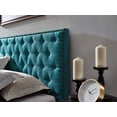 thumbnail image 5 of Modway Helena Tufted Twin Upholstered Linen Fabric Headboard in Teal, 5 of 10