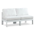 thumbnail image 1 of Meridian Furniture Nizuc Canapé Modulaire d'Extérieur Blanc pour Patio, 1 of 9