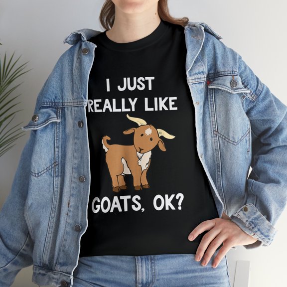 Funny Goat Gift I Just Really Like Goats OK T-Shirt