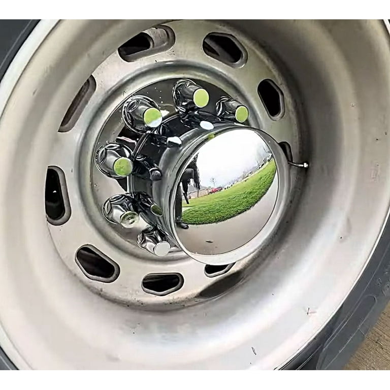 Complete Wheel Chrome Axle Cover Set - 33mm Spike Lug Wheel Nut Covers Semi Truck Frightliner Volvo Spiked Hub Caps Kit 2 Front 4 Rear Installation Too Complete Wheel Chrome Axle Cover Set - 33mm Spike Lug Wheel Nut Covers Semi Truck Frightliner Volvo Spiked Hub Caps Kit 2 Front 4 Rear Installation Too