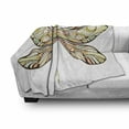 thumbnail image 3 of Dragonfly Soft Flannel Fleece Blanket, Abstract Colorful Dragonfly Design with Seasonal Blossoming Leaf Patterned Wings, Cozy Plush for Indoor and Outdoor Use, 50" x 70", Multicolor, by Ambesonne, 3 of 6
