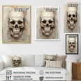 thumbnail image 4 of Designart "The Resonance Of A Skull II" Skull Floater Framed Canvas Wall Art, 4 of 5