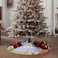 thumbnail image 3 of Lsque Bluey Print Christmas Tree Skirt with Ties and Velcro,Xmas Holiday Decorations, Adjustable Tree Skirt-48", 3 of 6