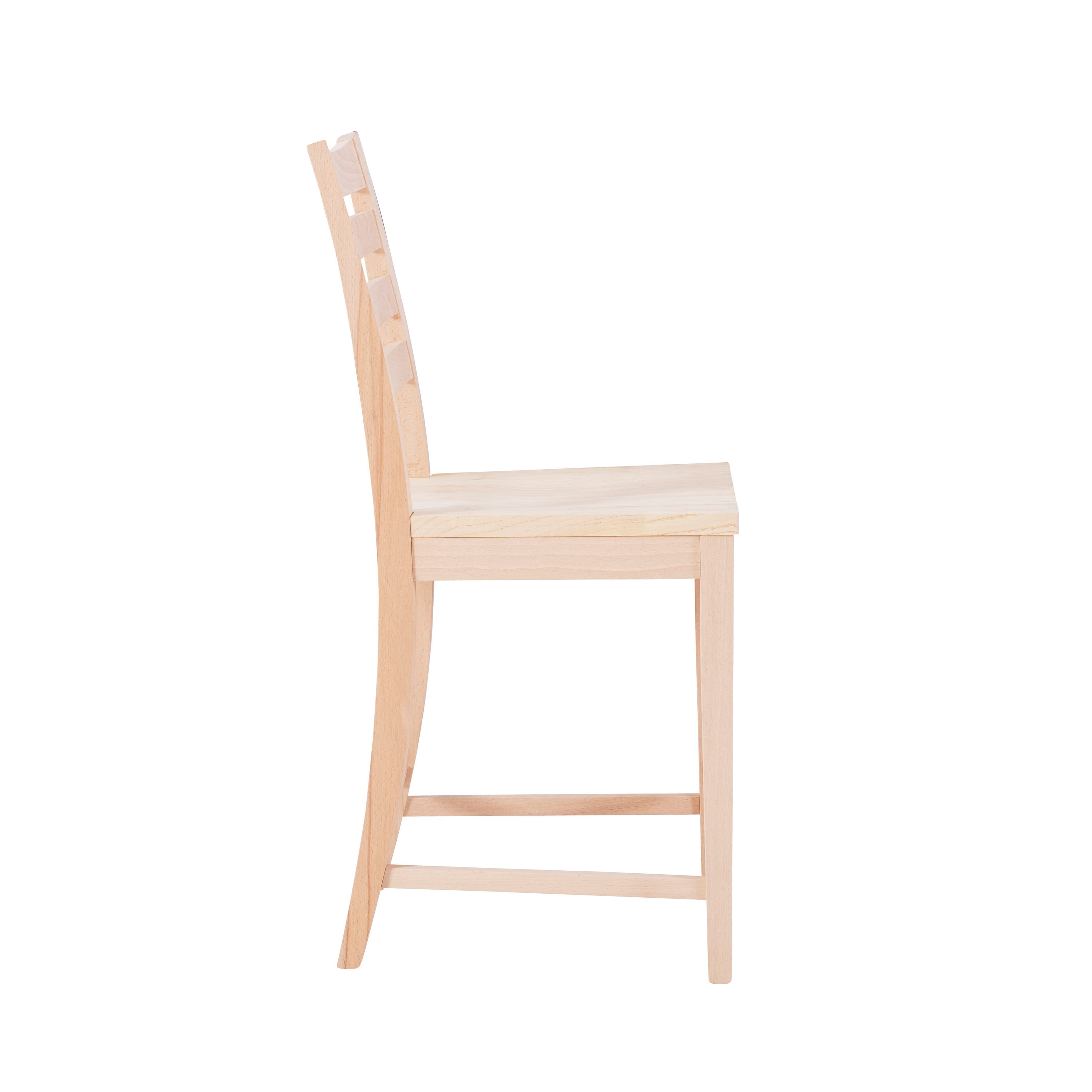 Linon Holdrege Counter Stools, 22.5" Seat Height, Set of 2, Unfinished