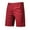 Wine, variant on 2021 New Summer 100% Cotton Solid Shorts Men High Quality Casual Business Social Elastic Waist Men Shorts 10 Colors Beach Shorts (38,Wine)