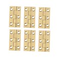 thumbnail image 4 of ORDDIART 6 Pcs Charnières de Cabinet en Cuivre Robustes Dorées pour Meubles Résistantes à la Rouille, 4 of 8