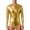 Gold, variant on Adult Men's Metallic Bodysuit Gymnastics Rompers Dance Leotard Zipper Front One-piece Jumpsuit Silver 3XL