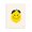 Happy Lemon Smile, variant on Stupell Industries Eclectic Simple Rabbit with Bowtie Black Floating Frame Canvas Art, 17 x 21, by Jessica Beck