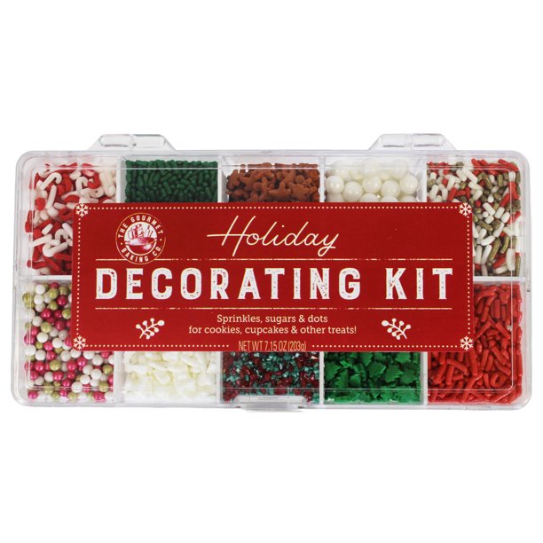 Gourmet Baking co. Holiday Sprinkles Decorating Kit