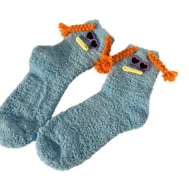 SGACAI Calcetines térmicos de terciopelo para mujer y niña, informales, de felpa, gruesos y cálidos, para invierno
