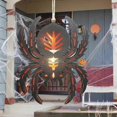 thumbnail image 4 of Haunted House Lighted Halloween Sign Spider Shape LED Ambient Light Wood Sign, 4 of 5