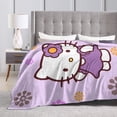 thumbnail image 5 of Hello Kitty Blanket, Super Soft Throw Blanket, Cozy Flannel Blankets For Boys Girls, Warm Blankets For Couch Sofa Bed, 50"X40", 5 of 9