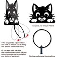 thumbnail image 5 of Cute Cat Metal Towel Ring Cute Animal Towel Holder Peeping Cat Bath Towel Ring for Wall Black Art Towel Rack Wall Mounted for Bathroom Kitchen Towel Hanger Home Decors Gift, 5 of 5