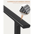 thumbnail image 3 of YUSAZENS 2 Pack 5 Step Outdoor Step Handrail, Aluminum Alloy Combined Iron Post Railing, Glossy Black, Complete Mounting Hardware and Tools, 3 of 5
