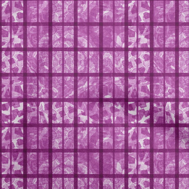 oneOone Polyester Spandex Purple Fabric Houndstooth Sewing Material Print Fabric By The Yard 56 Inch Wide