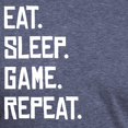 thumbnail image 3 of CafePress - Eat Sleep Game Repeat T Shirt - Mens Tri-blend T-Shirt, 3 of 4