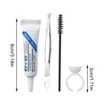 thumbnail image 3 of WIFKLSIIPG False Eyelash Kit 4 Piece Lash Application Tools Set Stainless Steel Tweezers Curved Applicator Scissors Case for Precision & Synthetic Lashes 10ml, 3 of 7