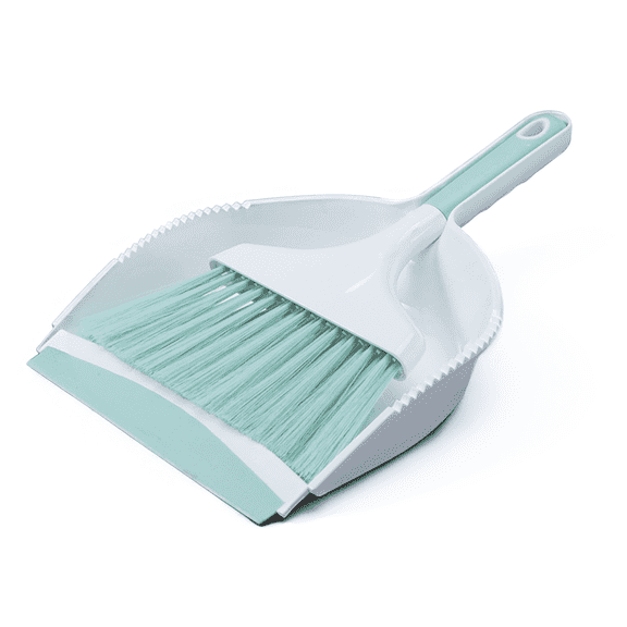 Dustpan Broom, Dustpan and Brush Set, 13.4* 9.05*4 in Small Broom and Dustpan Cleaning Kit, Light Green Portable Hand Brush Dustpan Combo for Home, Office, Car