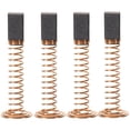 thumbnail image 1 of Miangastore Carbon Motor Brush Replacement Part 4Pcs 1.1X0.4X0.4In Golden Copper, 1 of 9