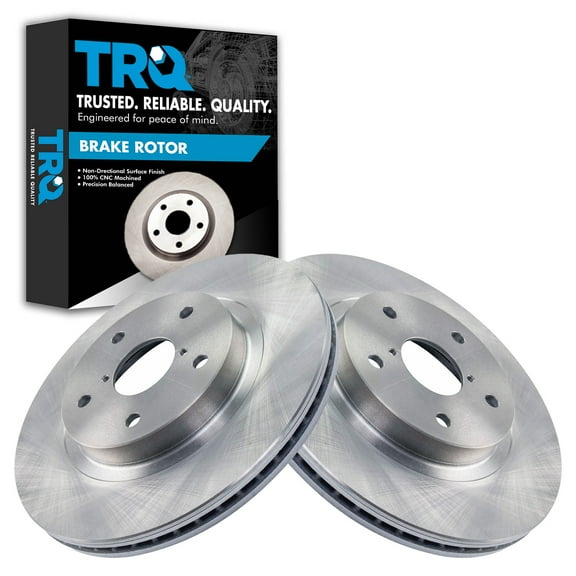 TRQ Front Brake Rotors Set Vented Fits Select 2019-2021 Subaru Forester