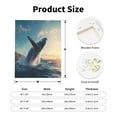 thumbnail image 2 of KLL Dancing Whale Print Canvas Wall Art, Canvas Painting Prints Canvas Art Wall Decor Home Decoration for Living Room Bedroom Office, 2 of 6