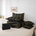thumbnail image 6 of Feelyou Dragonfly Bedding Comforter Set 7pcs, Yellow Boho Aztec Damask King Bedding Sets, 6 of 8