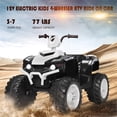thumbnail image 4 of Pemberly Row 12V Kids 4 Wheeler ATV Quad Ride On Car w/ LED Lights Music USB, 4 of 8
