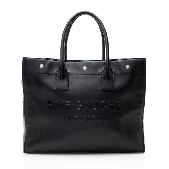 Pre-Owned Saint Laurent Calfskin Rive Gauche Small Tote