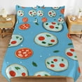 thumbnail image 2 of Fun Pizza Bedding Sets Twin Duvet Cover 3 Piece Cute Bed Set for Boys Girls Kid, 2 of 6