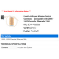 thumbnail image 2 of Front Left Power Window Switch Connector - Compatible with 2000 - 2002 Chevy Silverado 1500 2001, 2 of 2