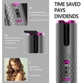 thumbnail image 4 of Cordless Automatic Hair Curler, USB Rechargeable Auto-Rotating Ceramic Curling Iron with 6 Temperature & 6 Timer Settings for Travel, 4 of 11