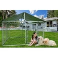 Gotland Outdoor Dog Kennel Dog Cage Steel Chain Link Dog House With