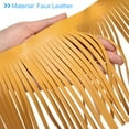 thumbnail image 4 of Uxcell 2 Yards 6 Inch Faux Leather Fringe Trim Tassel Fringe for Sewing, Yellow, 4 of 6