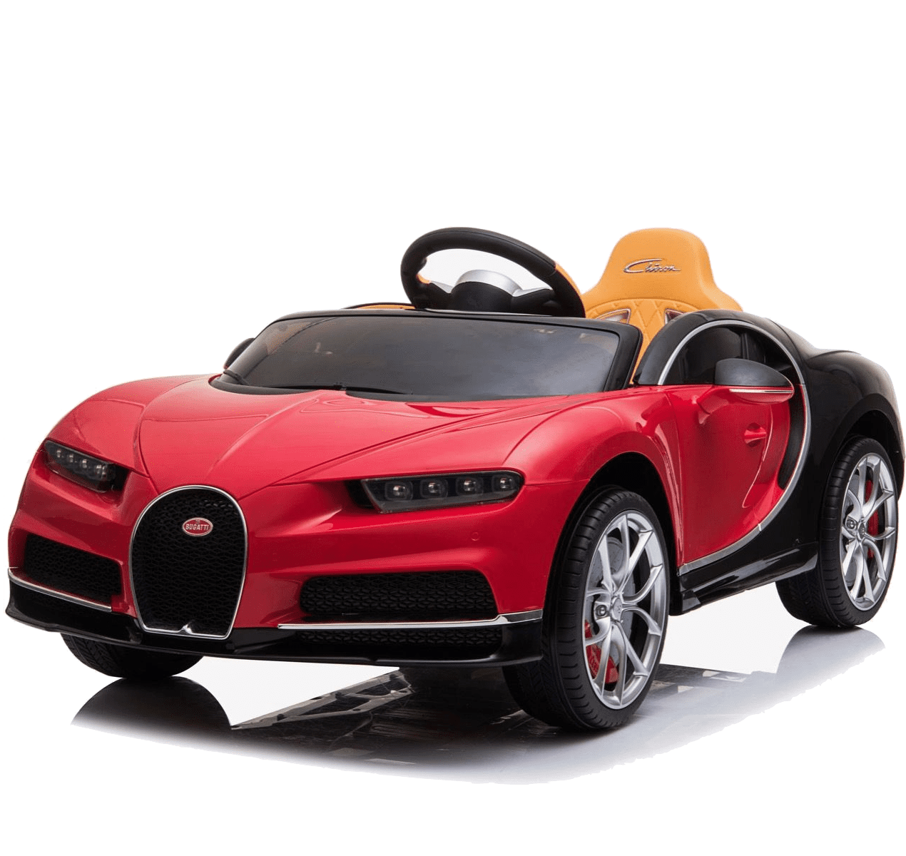 KIDSVIP Officially Licensed 1 Seater for 1 Rider Bugatti Chiron Sport 12V Ride on Car for