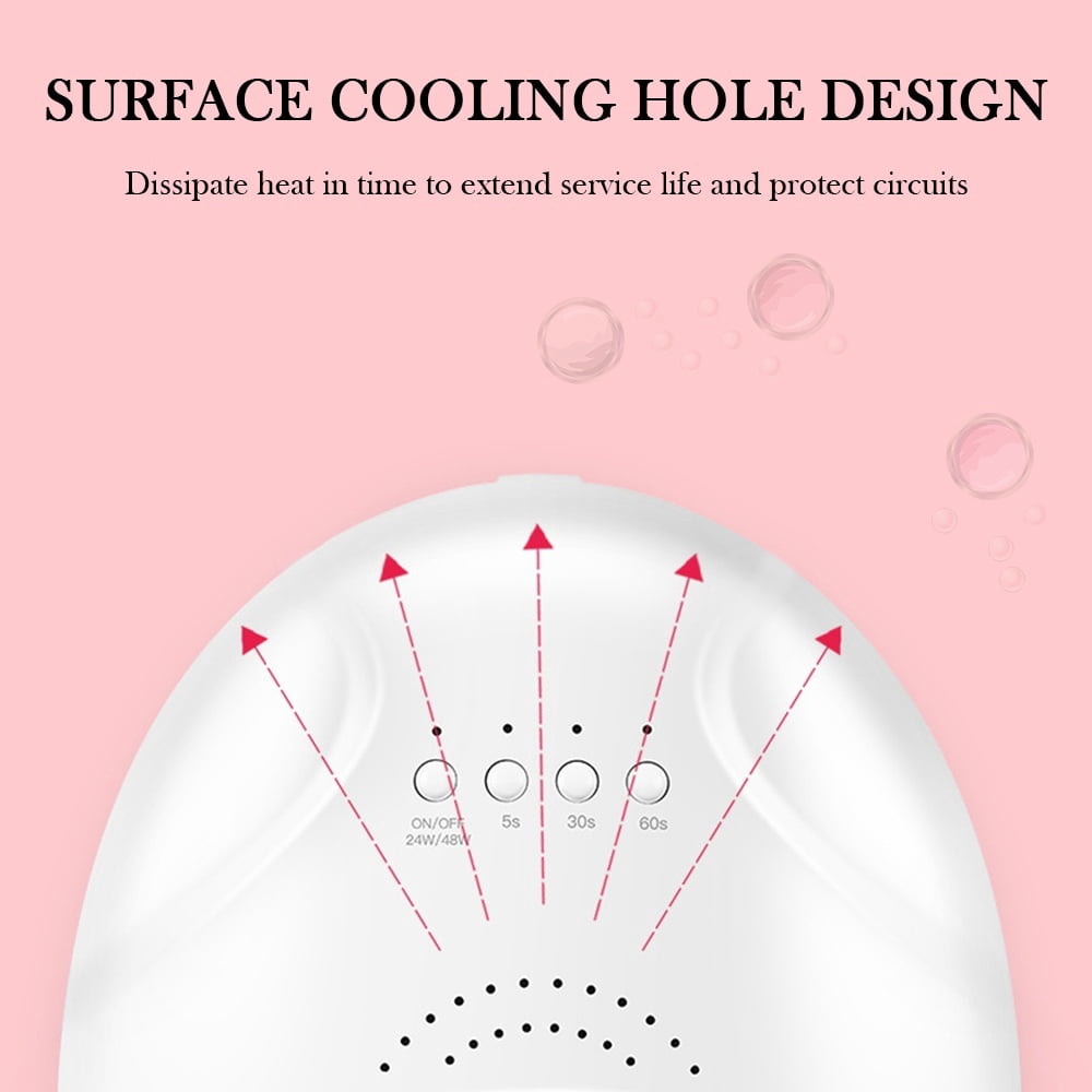 ODOMY 48W UV/LED Lamp Nail Dryer Timing Manicure Tool Beauty Nail Gel Lamp Curing For Nails EU Plug