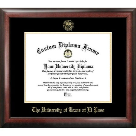University of Texas El Paso Gold Embossed Diploma Frame
