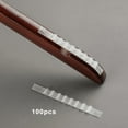 thumbnail image 4 of 100 Pack Non-Slip Silicone Hanger Grips,Hanger Strips Clothes Hanger Grips , White 6x70mm, 4 of 9