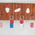 thumbnail image 2 of KAKOWELY key identifiers 100Pcs Convenient Key Tags Number from 1 to 100 Sauna Storage Number Tags1.18"X1.18"X0.08", 2 of 4