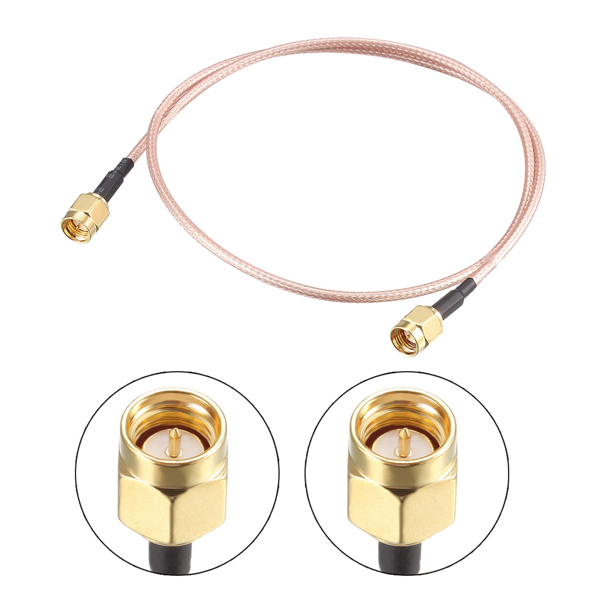 Faible perte RF Câble Coaxial Coax Fil RG-142 N Mâle à Mini UHF Mâle